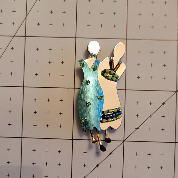 Liztech Vintage Soul Sisters Brooch - Picture 1 of 4